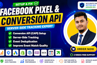 setup facebook pixel conversion API, server side tracking, fix meta pixel by gtm