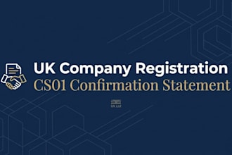 register a UK limited company and file confirmation statement cs01