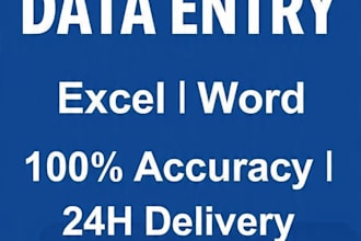 do fast and accurate data entry with 130 wpm typing speed