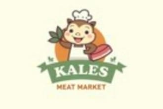 do make kales meat market mascot logo design
