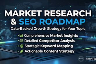 provide market research and a data backed SEO roadmap