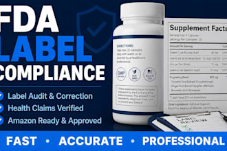 review and fix your fda food label for US compliance