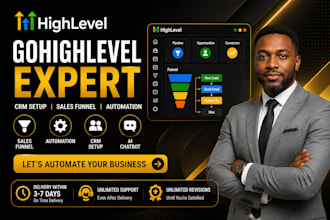 do gohighlevel CRM, automation, sales funnel, website and landing page
