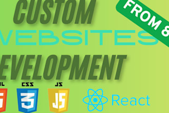 build a modern custom website from scratch