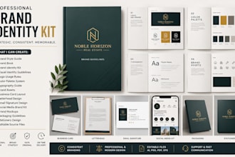 design brand kit, brand guidelines identity, logo, visual identity, style guide