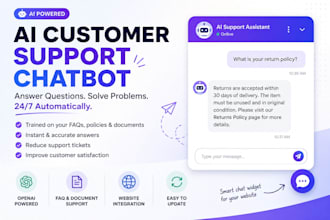 build a custom ai customer support chatbot using openai