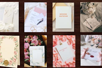 design elegant wedding invitation cards in canva