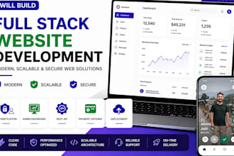 build a full stack website or web application