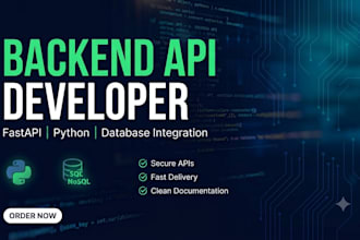 build a rest API backend using fastapi and python