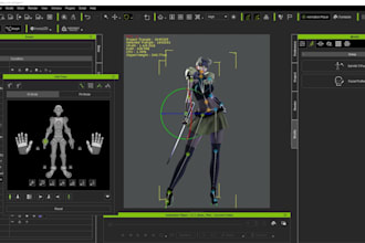 convert your 3d model, make compatible porting into any game ffxiv, etc