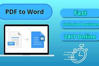 convert your PDF to word or word to PDF professinally
