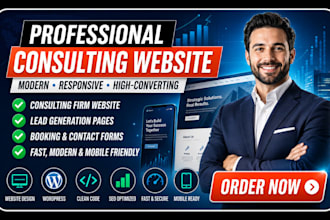 design a professional consulting website