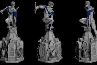 sculpt a custom tabletop miniature stl for 3d printing