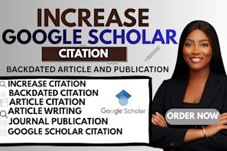 increase google scholar citation, write backdated and publish research articles