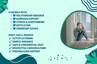 provide you with counselling in your marriage and relationships