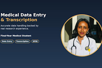 do medical data entry and transcription accurately