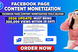 complete facebook page content monetization criteria