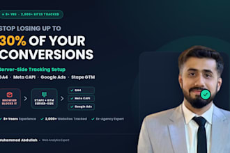 setup server side tracking, ga4, facebook capi google ads via stape GTM