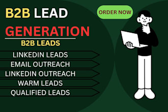 do linkedin and email outreach cold email campaigns and b2b lead generation