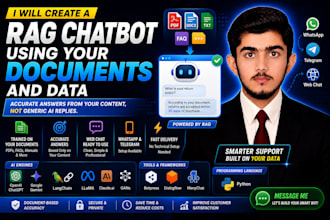 create a rag chatbot using your documents and data