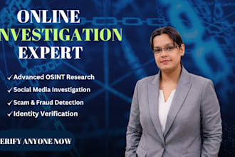 online investigation osint research background check and identity verification