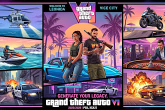 create custom video game posters or fan art