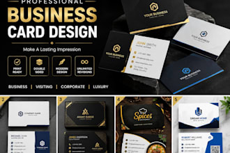 create modern business card or visiting card design