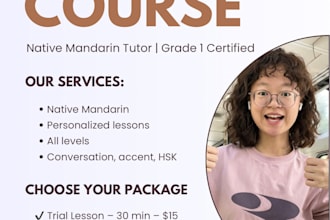 teach you practical mandarin chinese from a native speaker