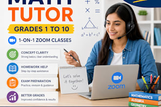 be your expert online math tutor on zoom for grades 1 to 10