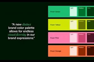 create a professional brand color palette
