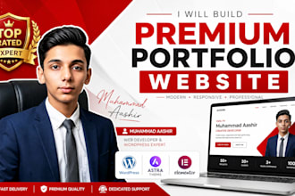 design a modern wordpress portfolio website