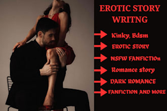 write nsfw fanfiction, dark romance kinky smut erotica bdsm