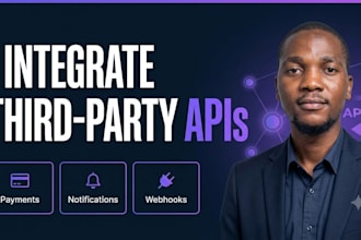 integrate rest apis, payment gateways, and third party services