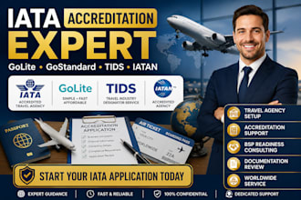 assist in iata golite, gostandard, tids and iatan accreditation