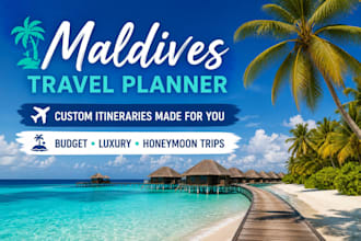 be your maldives travel consultant and custom itinerary planner