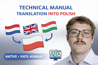 translate your technical manuals to polish