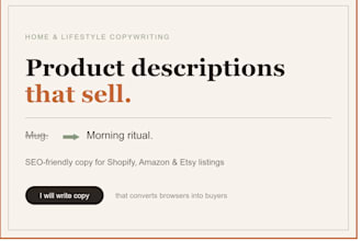 write SEO product descriptions