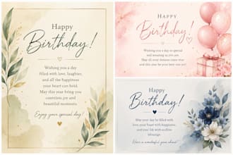 design aesthetic and minimalist digital birthday cards