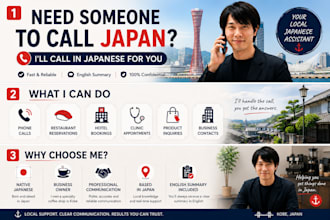 call japanese businesses and make reservations for you