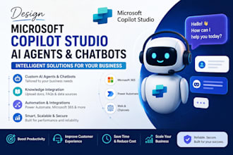design microsoft copilot studio ai agents, chatbots and business solutions