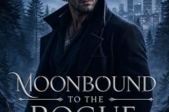 design a dark fantasy and paranormal romance book cover