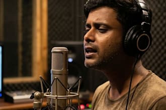sing a professional original bengali and  hindi song for you