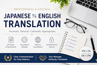 translate en to jpn, jpn to en content with localization and accuracy