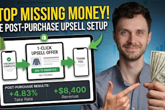 setup post purchase upsell in shopify