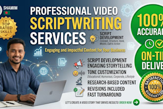 write engaging youtube and business video scripts