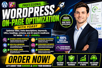 do wordpress on page SEO optimization,joomla google,webflow ai search,yoast duda