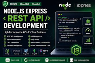 develop nodejs express rest API with jwt authentication