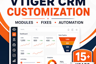 be your expert vtiger CRM developer for customization and bug fixes