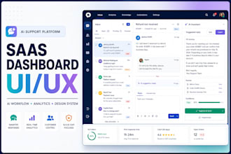 design saas dashboard and ai web app UI UX in figma