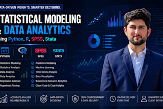 do statistical modeling and data analytics using python, r, spss, stata